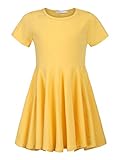 Arshiner Girls Yellow Dress Size 10 Kids Yellow Summer Dress Beach Sundress Size 10