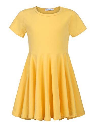 Arshiner Girls Yellow Dress Size 14 Kids Yellow Summer Dress Beach Sundress Size 14