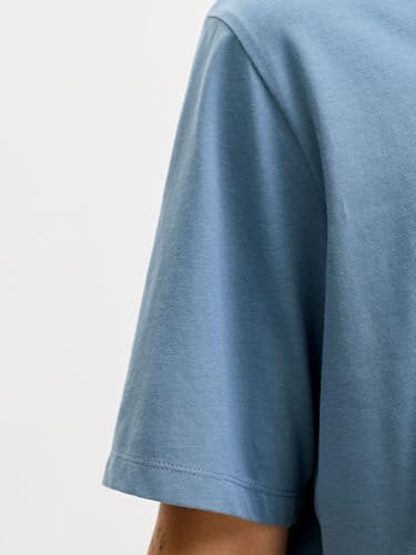 JACK & JONES Herren Jjeorganic Basic Tee Ss O-Neck Noos T-Shirt, Blue Mirage, S – Ansicht 2