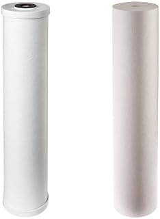 Pentek RFC20-BB Carbon Filter Cartridge, 20-Inch x 4-1/2-Inch & Pentek DGD-2501-20 Spun Polypropylene Filter Cartridge, 20-Inch x 4-1/2-Inch