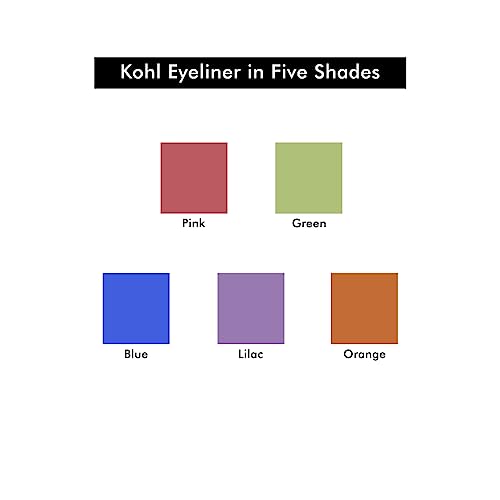 Image of Relove- Coloured Kohl Eyeliner- Orange | Highly Pigmented | Smooth and Creamy Formula |Kohl Eyeliner |Matte finish for glam looks | 1.2gm (Pack of 2)