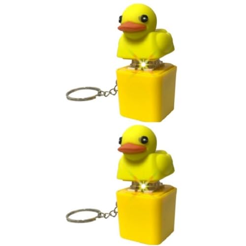 2 tapas para llaves de teclado, el pato Quacksalber Quacking, juguete inquieto, del estrés, novedad de pato, llavero clicker, llavero The Quack, Reliever, juguete sensorial