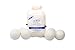 COOL WOOL XL Premium 100% Natural Wool Laundry Dryer Balls - No Lint - Pack of 6 - Reusable Natural Fabric Softener