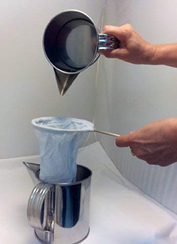 Large Thai Tea Filter Stainless Steel, Traditional Thai Style, Muslin Cotton Strainer #TOP4