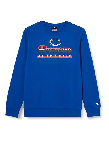Champion Legacy Graphic Shop B-Ultralight Powerblend Fleece Crewneck Sudadera, Azul, 11-12 años para Niños