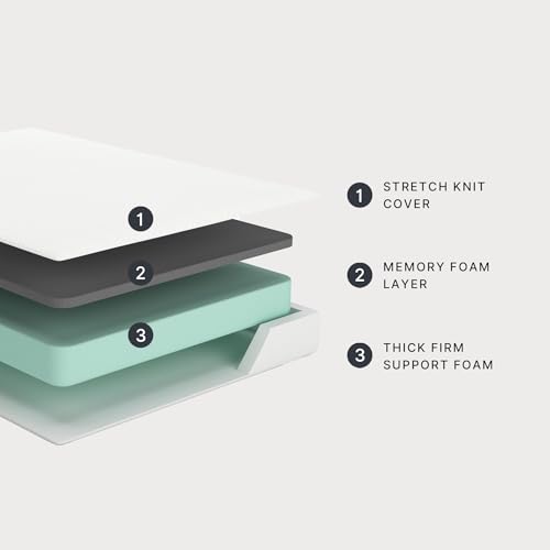 Image of Signature Design by Ashley Queen Size Chime 8 Inch Medium Firm Gel Memory Foam Mattress with Green Tea & Charcoal Extract, Fiberglass-Free, Mattress In A Box