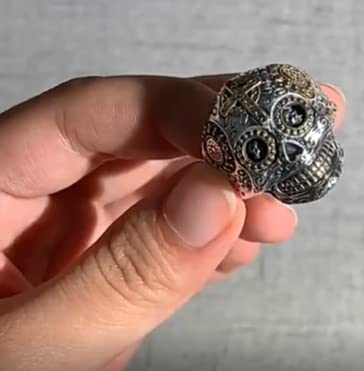 Amazon.co.jp: 925 スターリング シルバー シュガー スカル リング