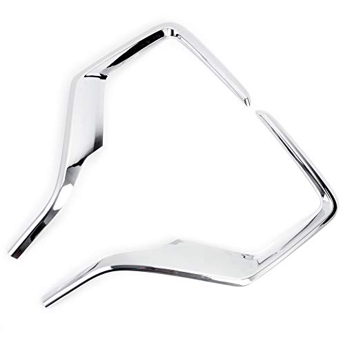 Kadore for Honda CR-V CRV 2020 2021 2022 Chrome Front Fog Lights Lamp Eyebrow Cover Trim Strip 2-pc