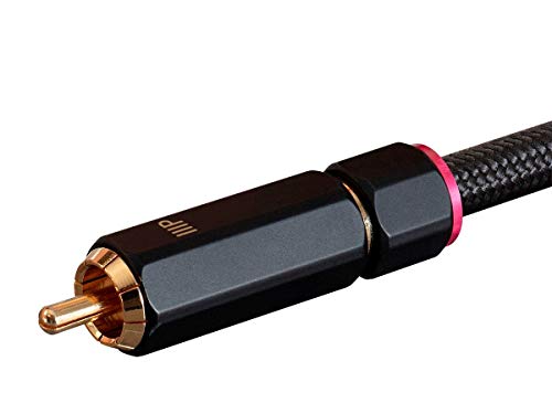 Monoprice Adaptador RCA macho a 2 hembras 1 pie negro miniatura 4