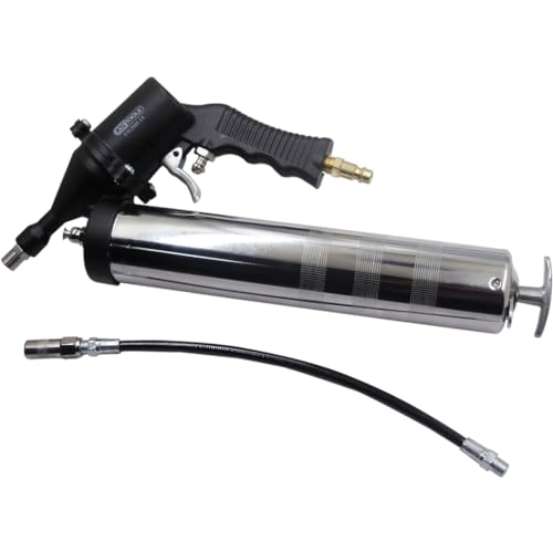 KS Tools 515.3900 - Pistola de engrasar neumática, cartuchos de 400 g, 260 bar