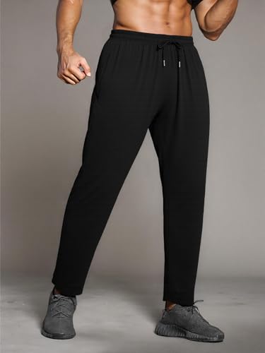 Men's Athletic Sweatpants, Soft and Lightweight Training Pants with Pockets for Running