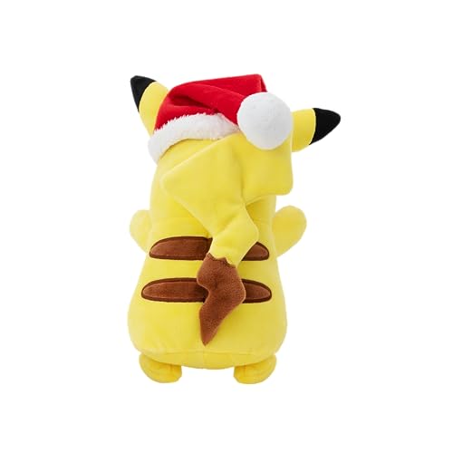 Pokémon Official & Premium Quality 8-inch Pikachu Plush with Santa Hat - 8-Inch Pikachu Plush with Unique Accessory - Image 3