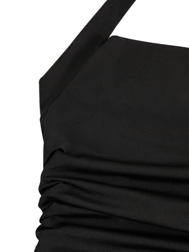 Milumia Girl's Summer Backless Halter Short Dress Sleeveless Tiered Layered Mini Dresses4