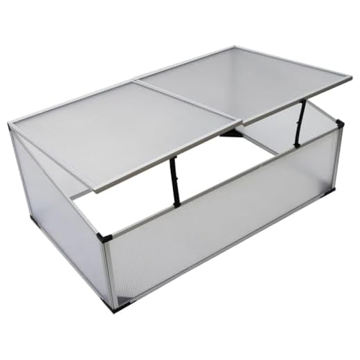 TrendLine Alu Frühbeet 100 x 60 x 30 cm Gewächshaus Tomatenhaus Treibhaus