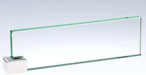 Executive Glass Name Plate with Free Engraving (Customize Now!)