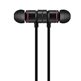 Słuchawki sportowe, magnetyczne bezprzewodowe słuchawki sportowe Bluetooth wodoodporne słuchawki douszne, do biegania, joggingu, jazdy samochodem itp. (czarne)