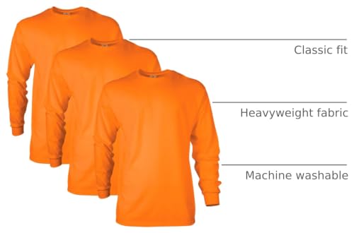 Image of Gildan Adult Ultra Cotton Long Sleeve T-Shirt, Style G2400, Multipack