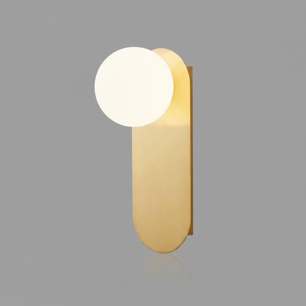 Lámpara de pared vertical para salones modernos con tulipa esmerilada de diseño minimalista