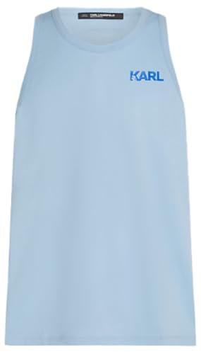 Karl Lagerfeld Hombre Karl Logo Tank Top camiseta de tirantes negra de algodon premium