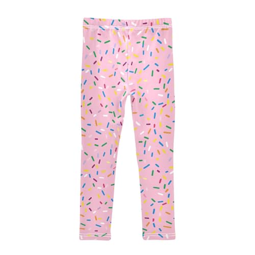 Colorful Sprinkles Ice Cream Girls Casual Leggings for Kids Printed Long Pant Bottoms Stretch and Soft2