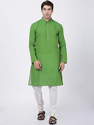 Image of VASTRAMAY Men's Royal Blue Pure Cotton Kurta