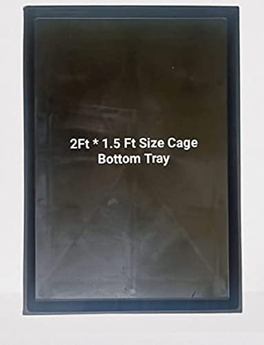 PetzLifeworld-Birds-Cage-Black-Tray-for-Easy-Cleaning-2-Feet-15-Feet