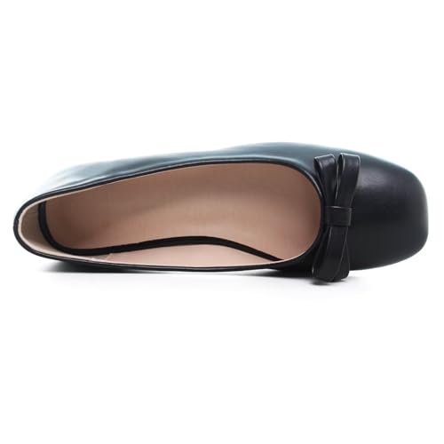 Image of Dear Time Women's Casual Foldable Ballet Flats Square Toe Ballerina Flats Shoes Comfortable