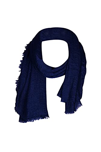 Image of Iba & Isba Women's Plain Crinkled Scarves, Stoles, Hijab (76 x 36 inch)