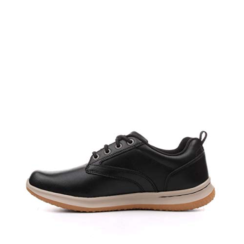 Image of Skechers Men's Delson-Antigo Oxford | Casual, Waterproof, Air-Cooled Memory Foam, Leather, Slip-On