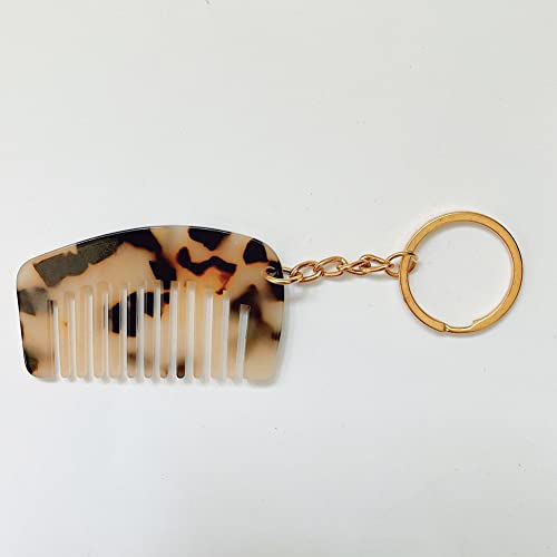 2 Pcs Peine Mini de Acetato con Llavero miniatura 6