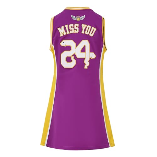 Image of 24 Womens Legend Snakeskin Basketball Sleeveless Dress | Womens Basketball Shirt,Miss You Snakeskin Hip Hop Sport Sleeveless Dress