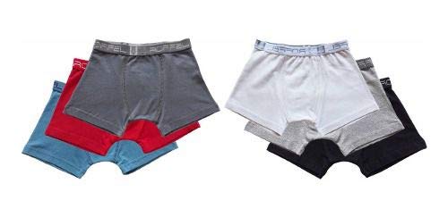 Kit 6 Cueca Box Boxer Infantil Cotton Algodão