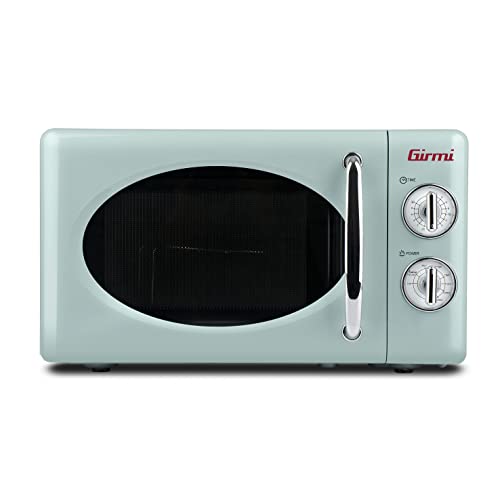Girmi FM21 Forno Microonde Combinato, Vintage Design, 20 Litri, 700+800W, Cottura combinata, Funzione scongelamento, Timer 30 min, Verde acqua - immagine 3