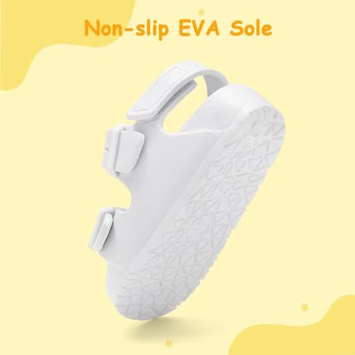 Image of Toddler Girls Boys Sandals Adjustable Buckle EVA Slipper Sandals With Hook Loop Back Strap