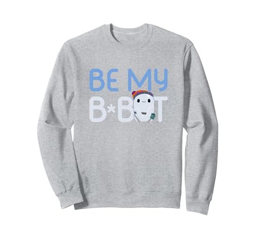 Ron’s Gone Wrong Be My B-Bot Sweatshirt, Adult Unisex, Heather Grey, Medium
