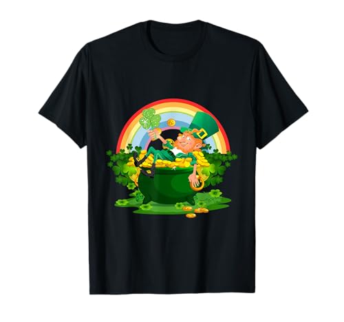 Funny Leprechaun Boys Girls Men Women St. Patty's Day Humor T-Shirt