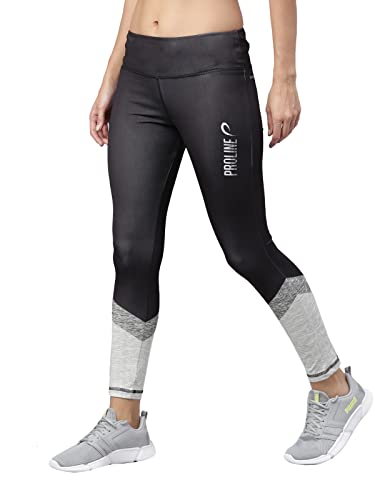 Image of Proline Active Polyester Black Tights for Women (PA21959-Black)