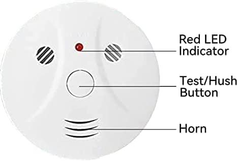 3-Pack Portable Smoke & Carbon Monoxide Alarm, Battery Operated for Home Safety