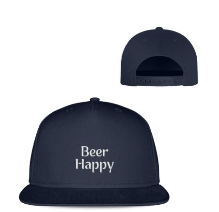 Gorra Snapback Azul Marino Talla Única Regulable Beer Happy Bier Party