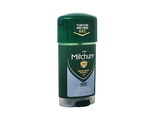 Mitchum Power Gel Antiperspirant Deodorant - Unscented - Net Wt. 2.25 Oz (63 G) - Pack Of 3 #TOP2
