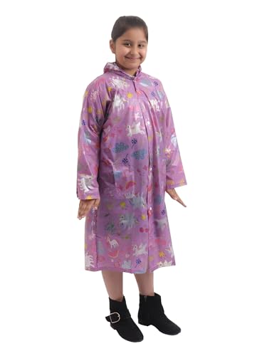 Image of 100% Waterproof Raincoat /Rainwear for Boys /Girls (Unisex) with Back Bag Protection.