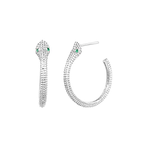 Piercing serpent zircon femme boucles d'oreilles pour sublimer vos looks de soirée
