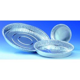 Plat en aluminium rigide de 20 cm assurant une cuisson dorée parfaite