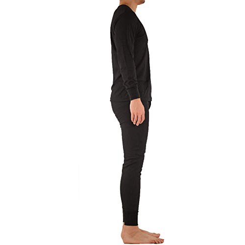 SLM ThermaTek Men’s 100% Cotton Thermal Underwear Sets Warm Waffle Knit Long Johns2