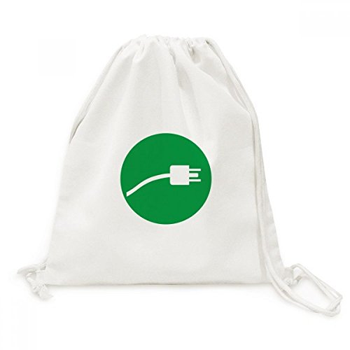 DIYthinker Branchez Vert câble de charge sac à cordon en toile