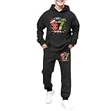 Jogginganzug Mädchen Trainingsanzug Kinder Jungen Set 67 2 Teilig Lustig Hoodie und Jogginghose Sets Hausanzug Six Seven Trainingsanzüge Sportanzug Sportbekleidung Freizeitanzug 2-13 Jahre Schwarz