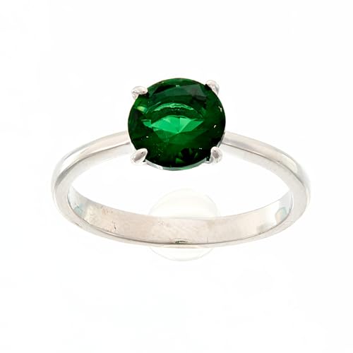 Bague Timeless RI057WG avec zircon vert : le cadeau idéal en taille 58 mm