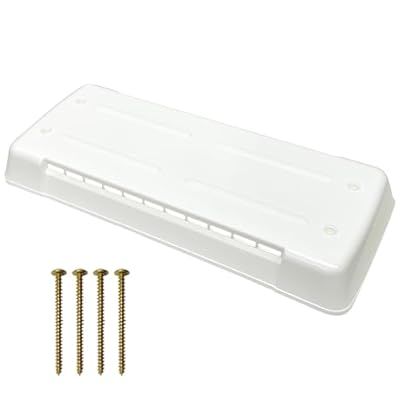 showingo RV Roof Refrigerator Vent Cover 65528 Replacement for Ventmate 65528 Dometic White Refrigerator Vent Cover