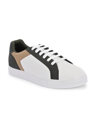 Image of Centrino Women Casual Shoes | Colorblock Sneakers with Ultra Soft Cushion Lace-Up Shoes All-Day Comfort | Trendy & Lightweight Design | Low Top Flat Sole(7611)