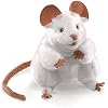 Folkmanis Mouse Hand Puppet, White